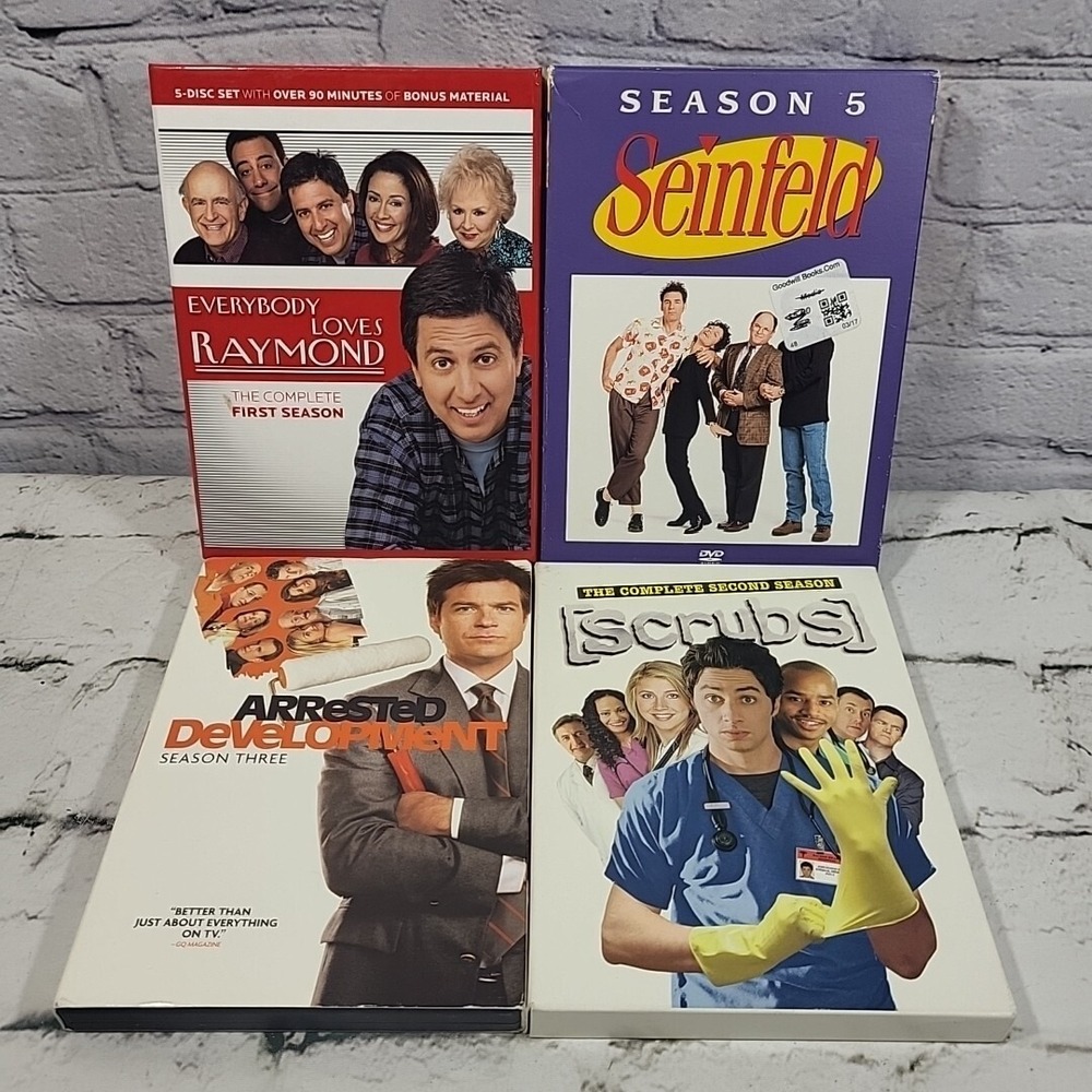 Seinfeld Scrubs Arrested Development Raymon DVD Lot Comedy Television Sitcoms